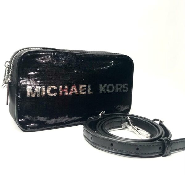 Michael Kors Pearl Gray & Black Kenly Small Camera Crossbody Bag, Best  Price and Reviews